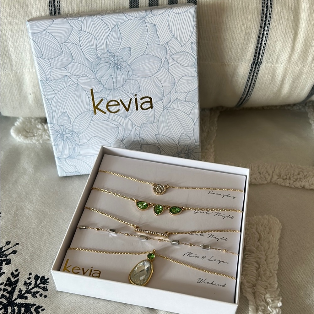 Gold and Green Jewelry Set
